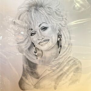 Dolly Parton Drawing Poster